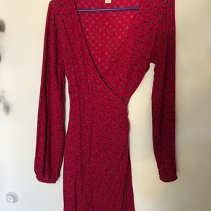 Billabong wrap long sleeve dress (S)